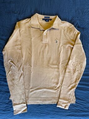 Ralph Lauren Women’s The Skinny  Long-Sleeve Polo in Camel